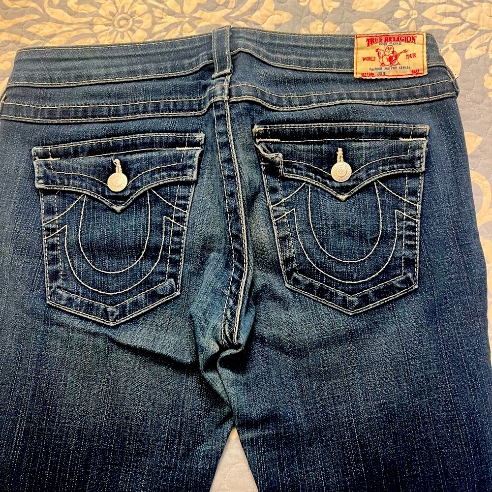 True Religion Women's Dark Blue Jeans